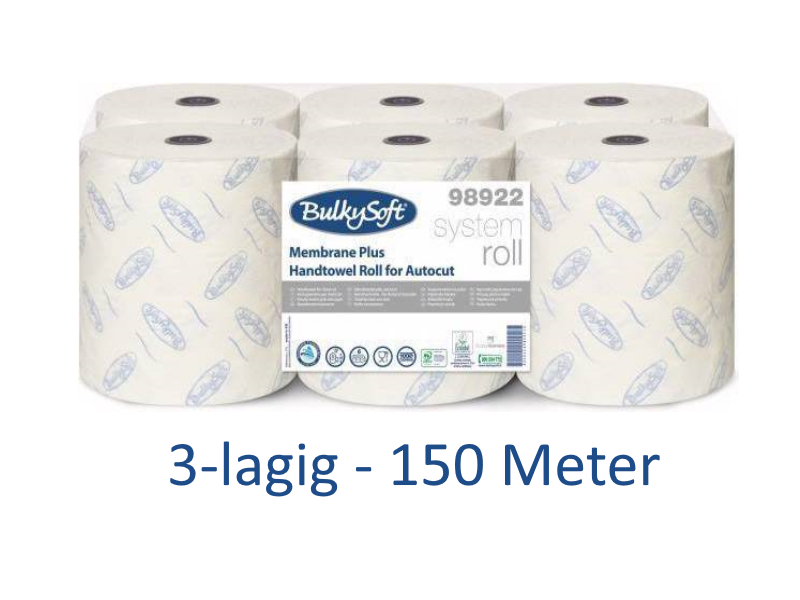 Handtuchrolle BulkySoft 98922 membrane plus 3-lagig 150 m