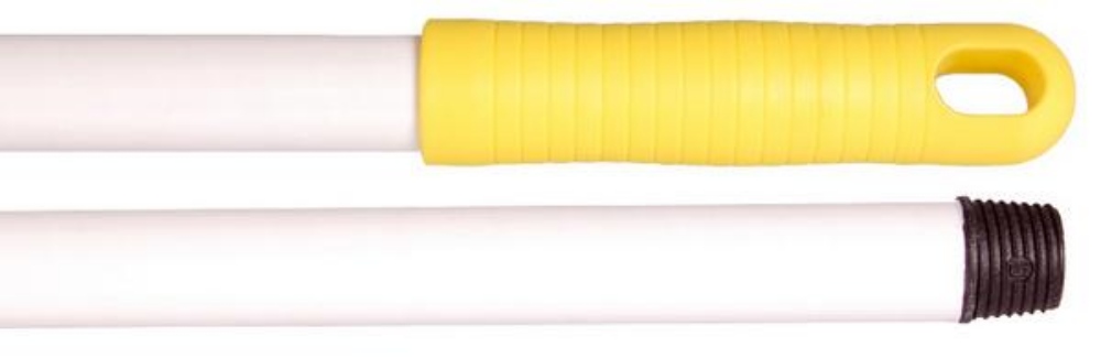 Hygiene Glasfaserstiel 150 cm, Griff gelb