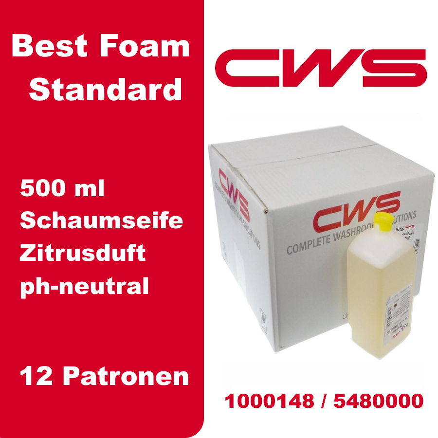 CWS 1000148 Best Foam Standard – Foam Slim Schaumseife 12 x 500 ml