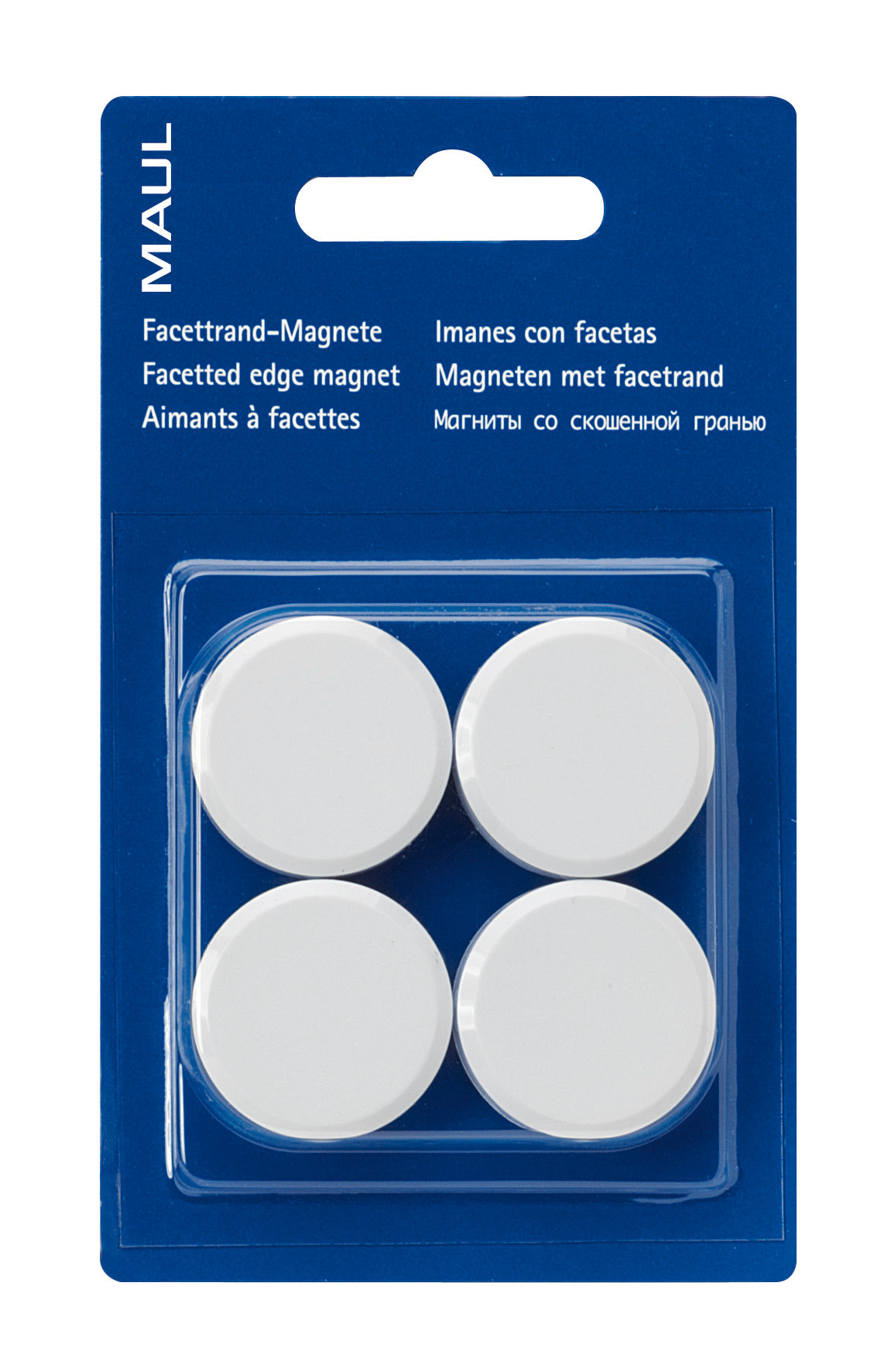 Magnete 30mm weiss 4 Stück MAUL 6177202