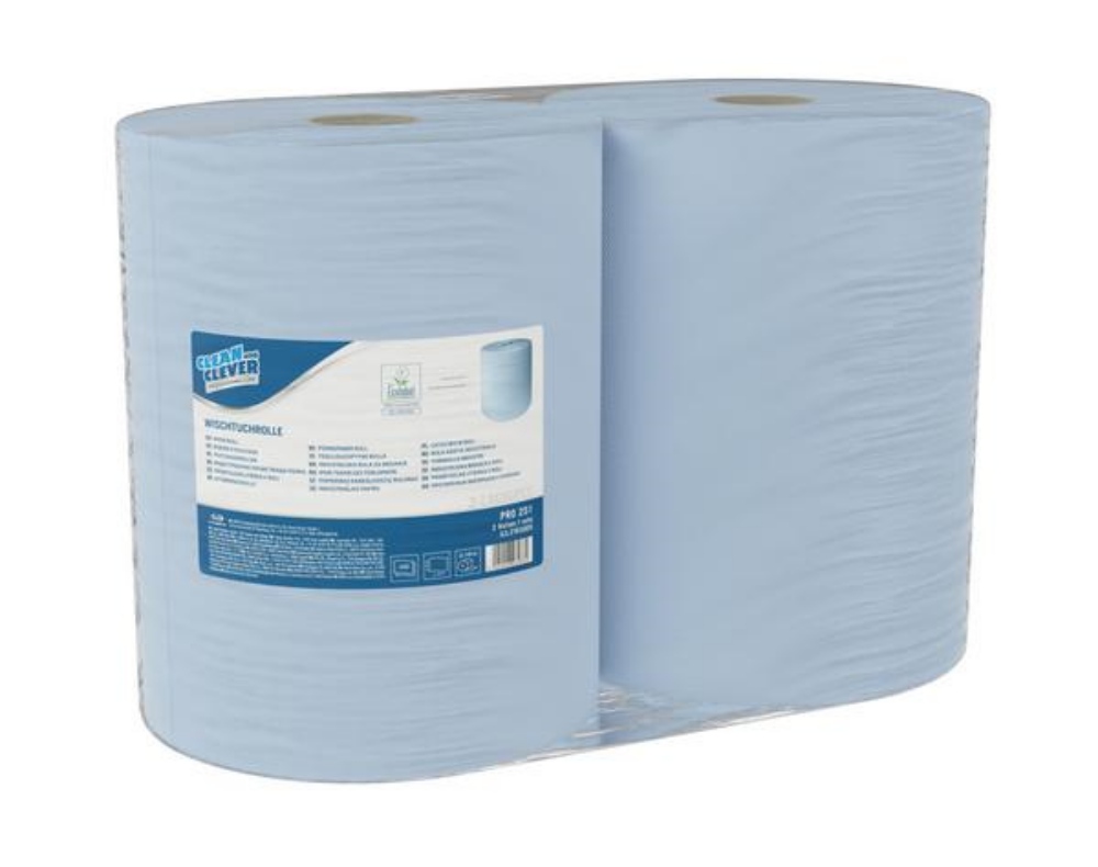 CLEAN and CLEVER Wischtuchrolle Maxi PRO 251 2 Rollen