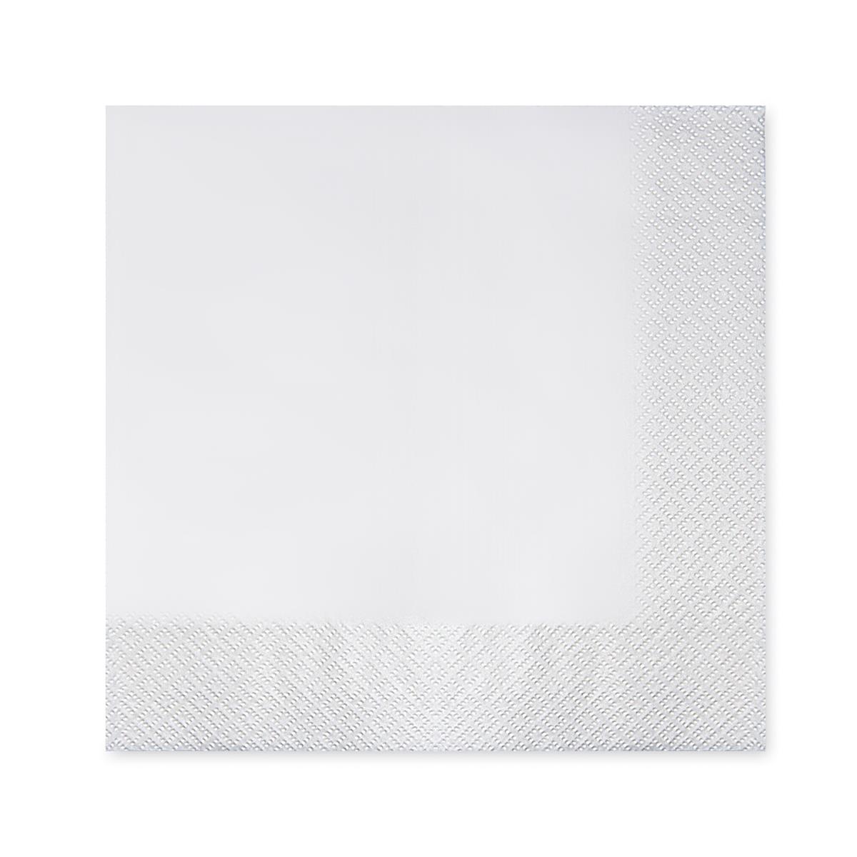 Serviette 2-lagig weiß 40x40cm - 50 Stück