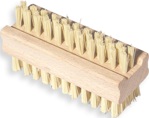 York Nagelbürste, Holz, 2-seitig, 10 x 3,5 cm