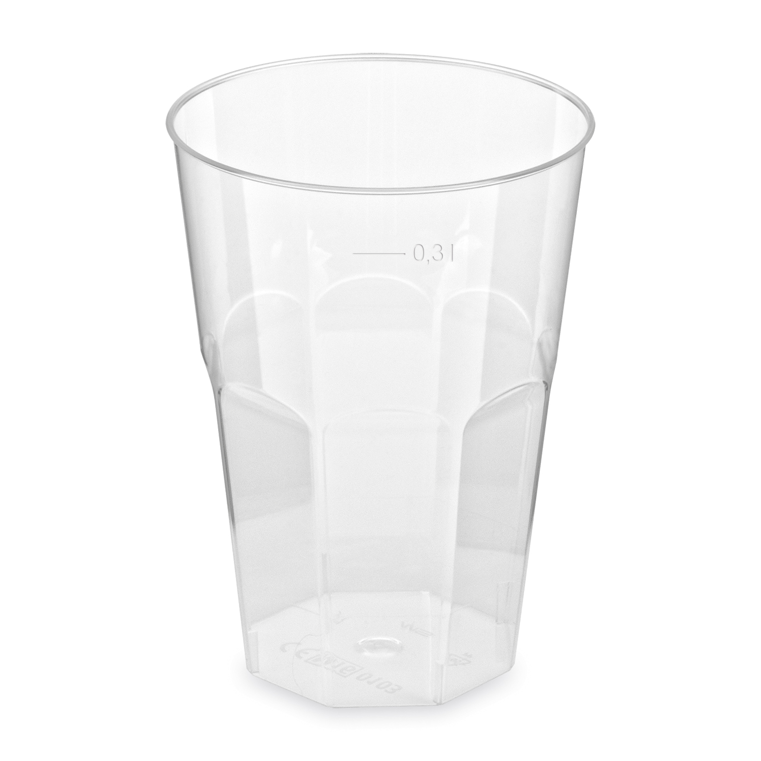 Trinkglas PS Cocktail klar Ø 80 mm für Bar, Buffet und Take-away, Packung mit 30 Stück