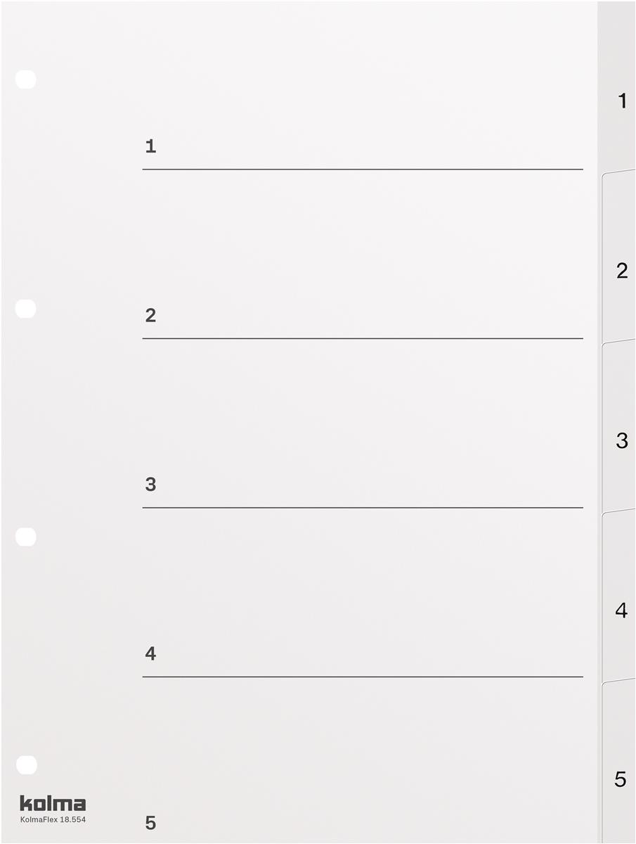 Register KolmaFlex A4 weiss 44682 KOLMA 18.554.16
