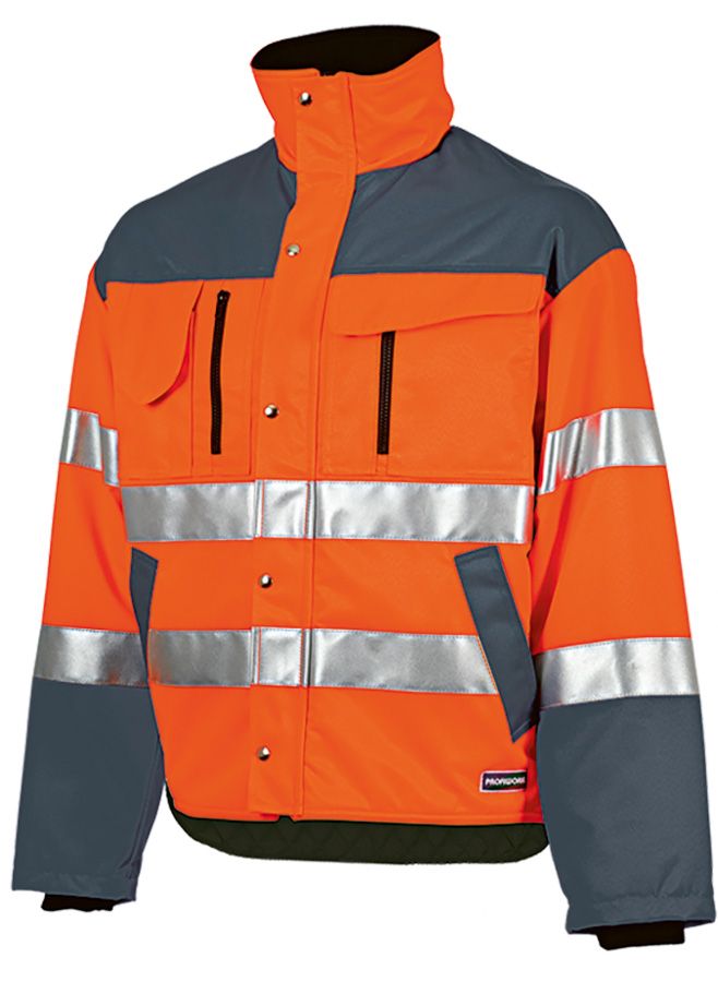 Warnschutz-Winterjacke PROFIWORK INVERNO REFLEX, leuchtorange/grau