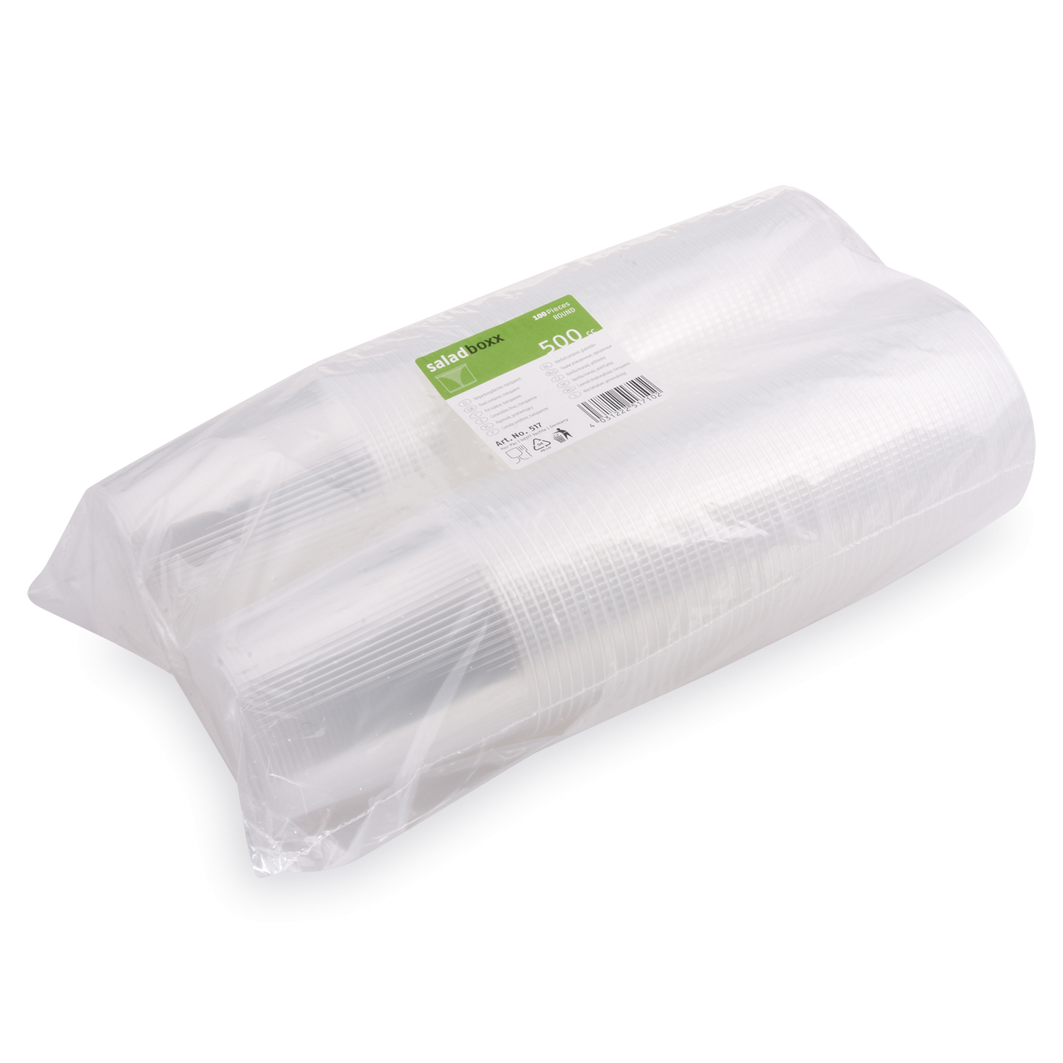 Rundbecher (PP) klar 101mm 500ml - 100 Stück