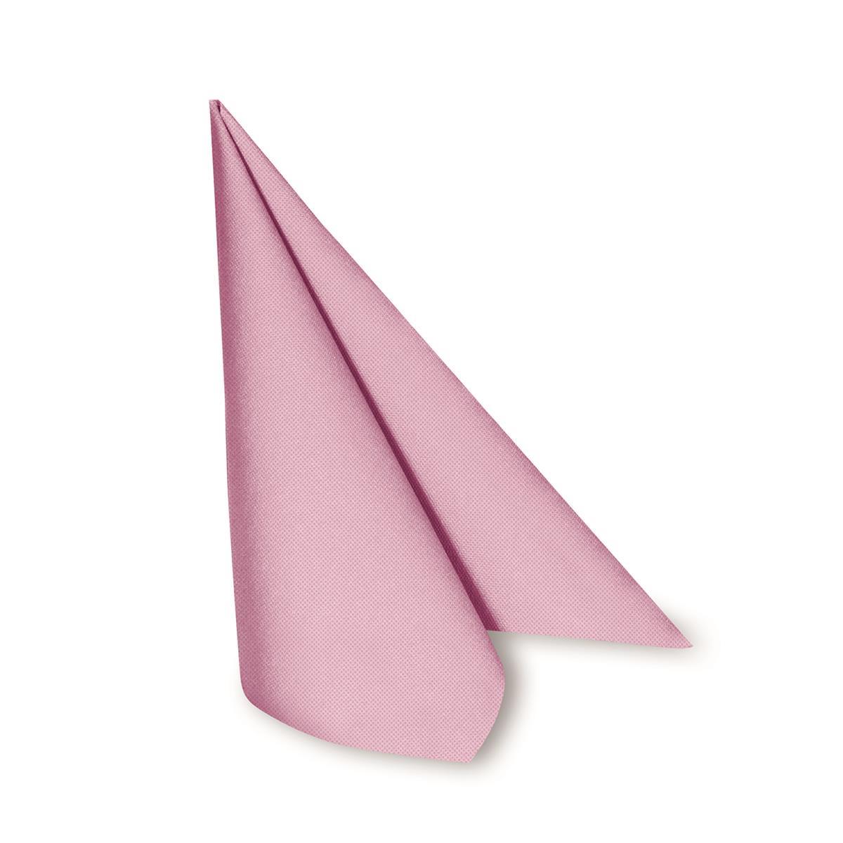 Serviette PAP Airlaid rosa 40 x 40 cm für Tisch, Buffet und Anlass, Packung mit 50 Stück