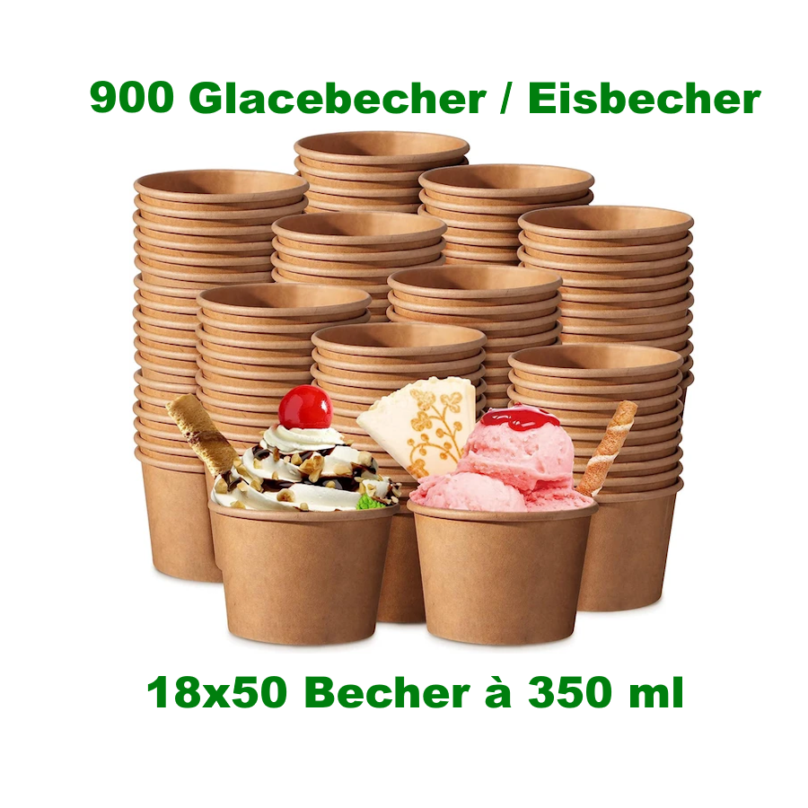 900x Papierbecher (PAP/PE) kraft Ø115mm 350ml `S`  - 18x50 Stück