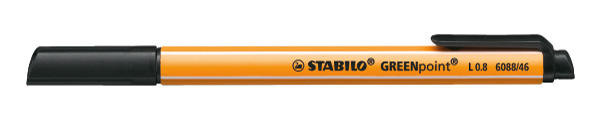 Faserschr. GREENpoint 0,8mm schwarz STABILO 6088/46