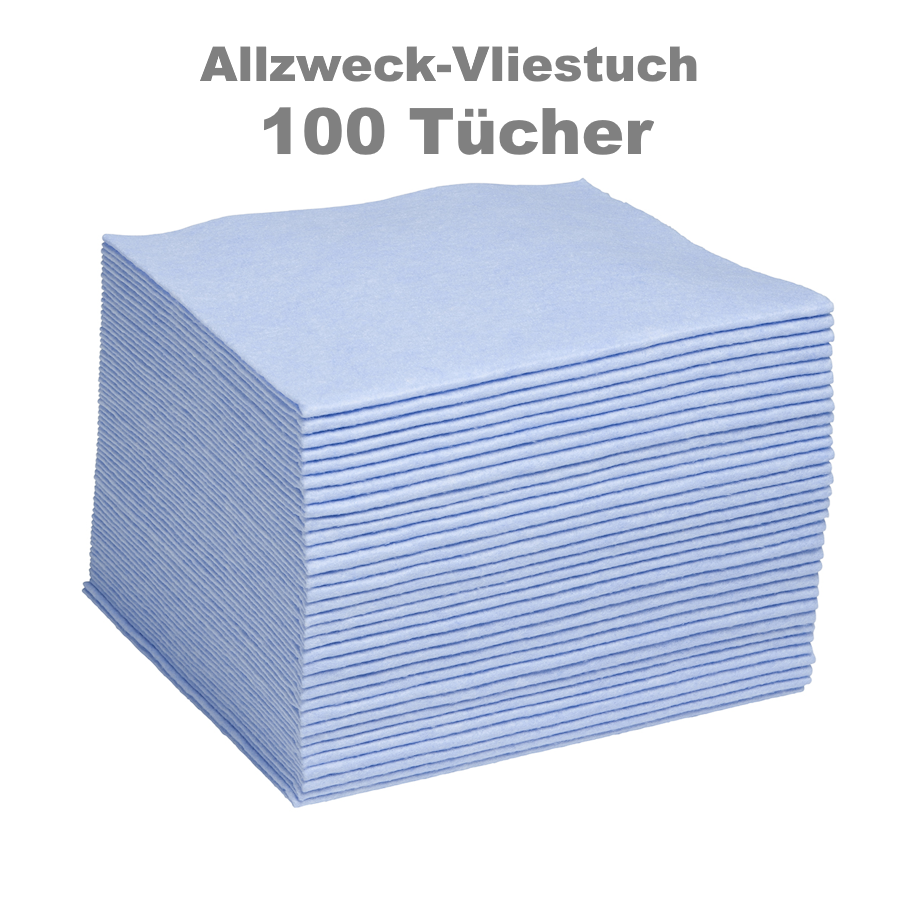 100 Stück Allzweck-Vliestücher starke Qulität - blau