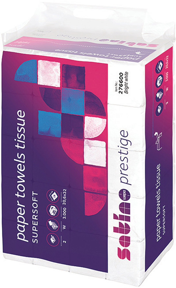 Interfold-Handtücher Satino Prestige, 3000  Stück WEPA 2005.1043