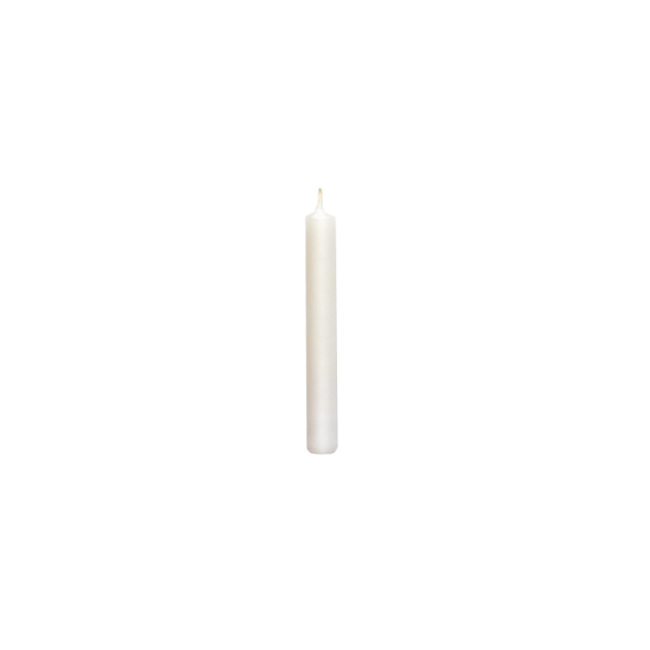 Kerze weiß 13 x 100 mm für Lampion - 6 Stück