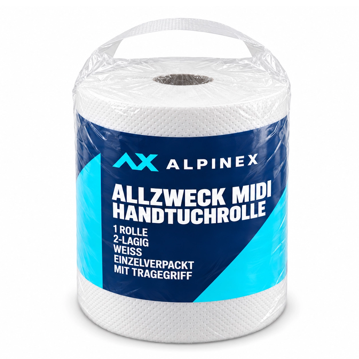 Alpinex Allzweck MIDI Rolle 2-lagig mit Tragegriff einzelverpackt