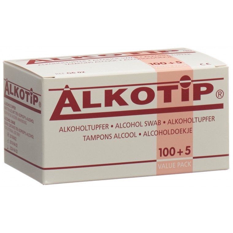 ALKOTIP Alkoholtupfer unsteril 105