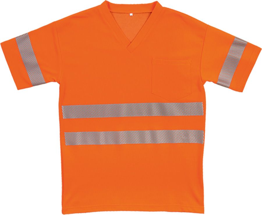 Warnschutz-T-Shirt BIOCOTTON REFLEX, leuchtorange