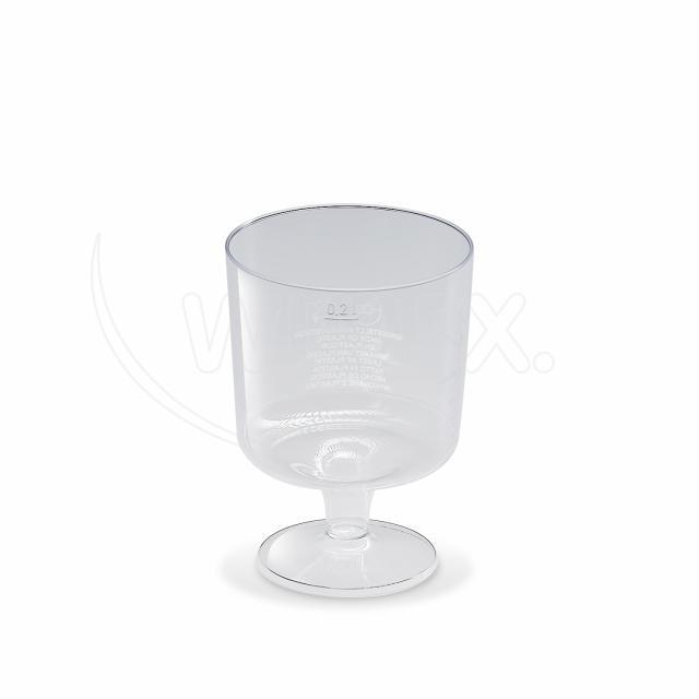 Trinkglas (PS) mit Fuß 72mm 0,2L - 10 Stück