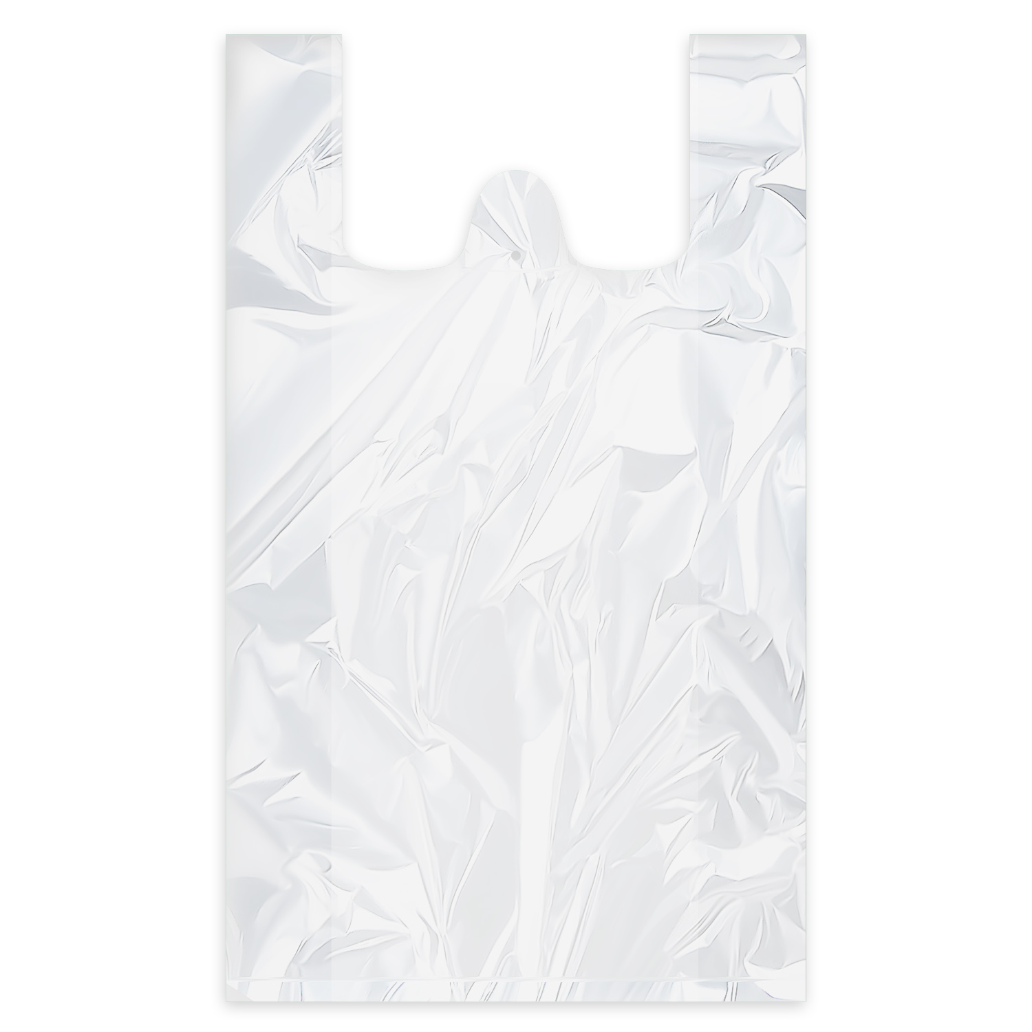 Hemdchen-Tragetasche (HDPE) extra-stark weiß 24+11 x 46 cm 5kg - 100 Stück