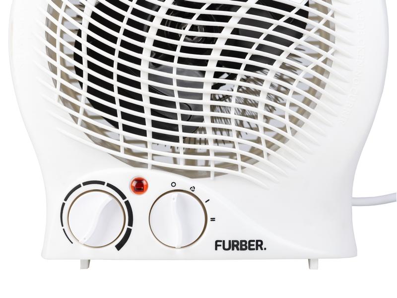 2000W Heizlüfter weiss Thermostatgesteuert