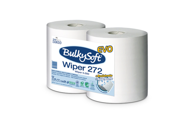 BulkySoft® Allzweckrolle Weiss 2-lagig 800 Blatt