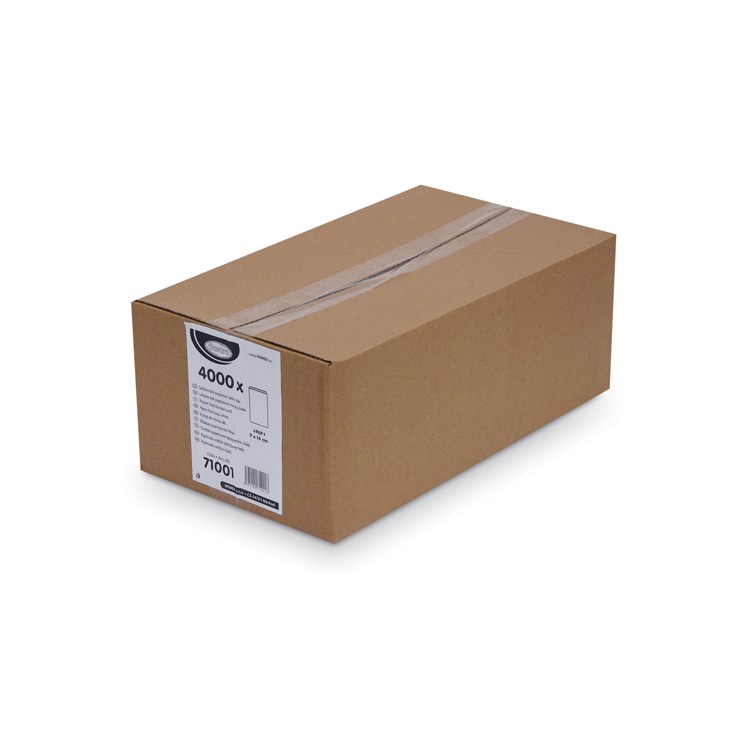 Papier Flachbeutel weiß 9 x 14 cm - 4000 Stück