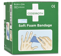 CEDERROTH Pflaster "Soft Foam Bandage", selbsthaftend, blau