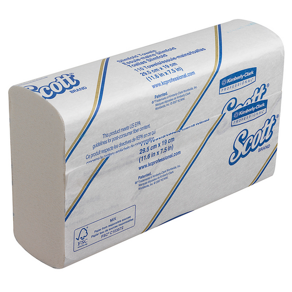 SCOTT Slimfold Handtücher, weiss