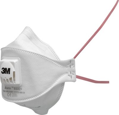 3M Aura 9332+ Atemschutzmaske P3 mit Ausatemventil - 1 Box à 10 Masken