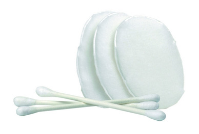 Vanity-Set in Folie (3 Wattepads & 3 Wattestäbchen) in hygienischer Verpackung