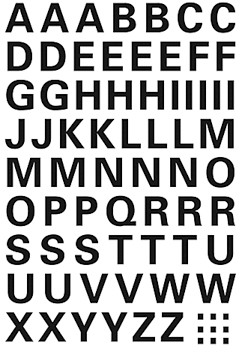 Folie PVC 10mm schwarz, A-Z HERMA 4158