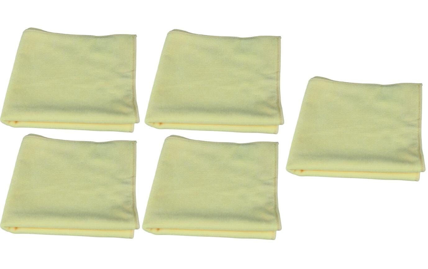 Edi Baur Mikrofaser-Reinigungstuch Long Life 5 Stück, Gelb