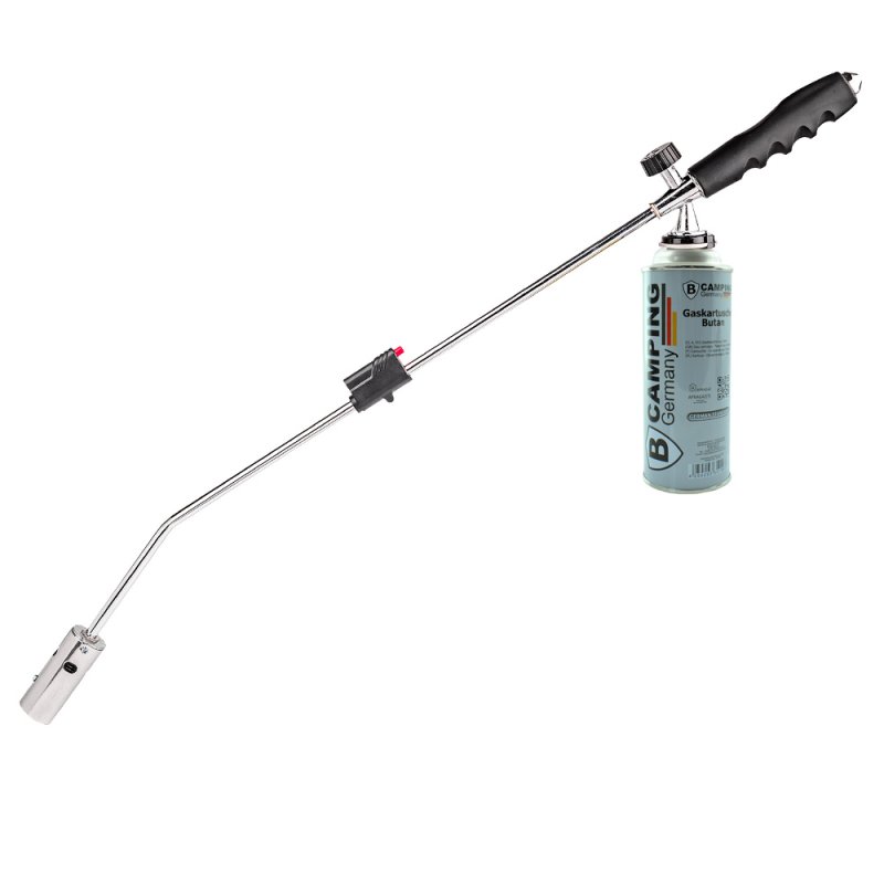 Unkrautbrenner / Unkrautvernichter mit Piezozündung (227g Butangas-Kartuschen)