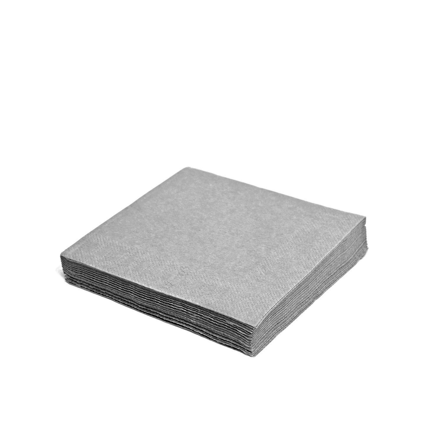 Serviette (PAP FSC Mix) 3-lagig grau 33 x 33 cm - 20 Stück