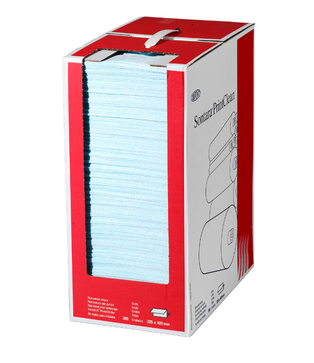 Sontara® PrintClean M Türkis Spenderbox 40×30 cm – 150 Tücher