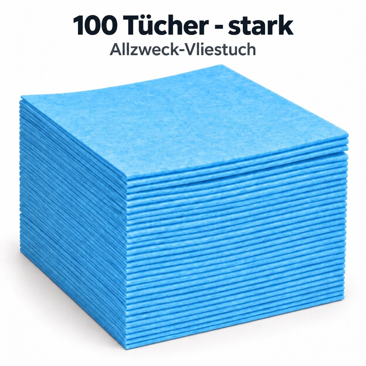 100 Stück Allzweck-Vliestücher starke Qulität - blau
