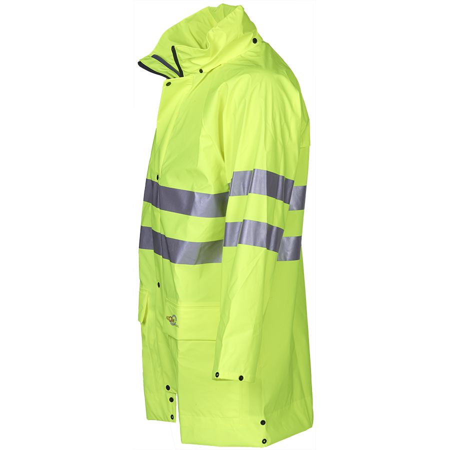 Leichte Regen-Warnschutzjacke SIOEN FLEXOTHANE REFLEX KASSEL, leuchtgelb - Grösse S