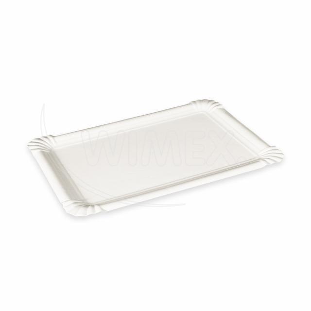 Pappteller weiß 16 x 23 cm - 250 Stück