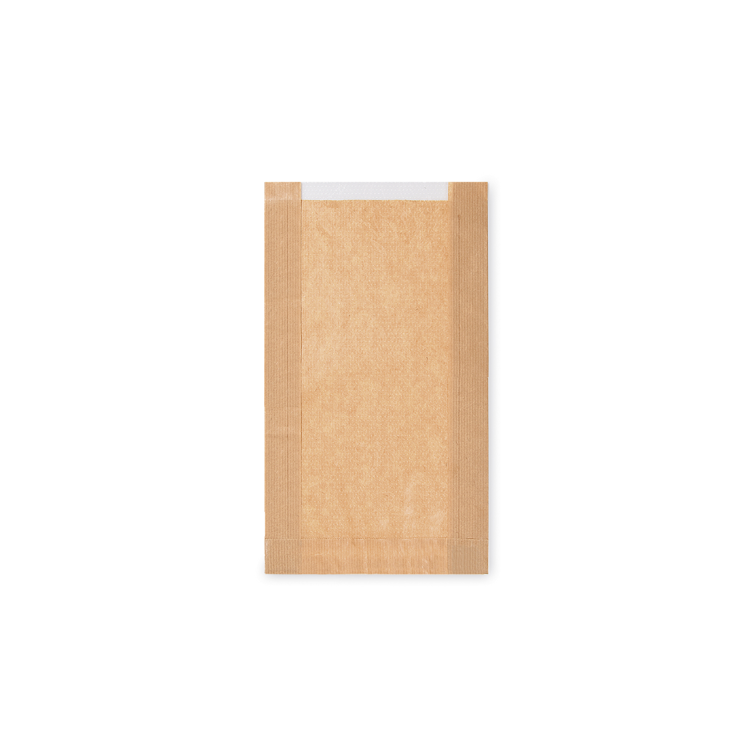 Papier Faltenbeutel mit Fenster 13cm 18+6 x 32 cm - 1000 Stück