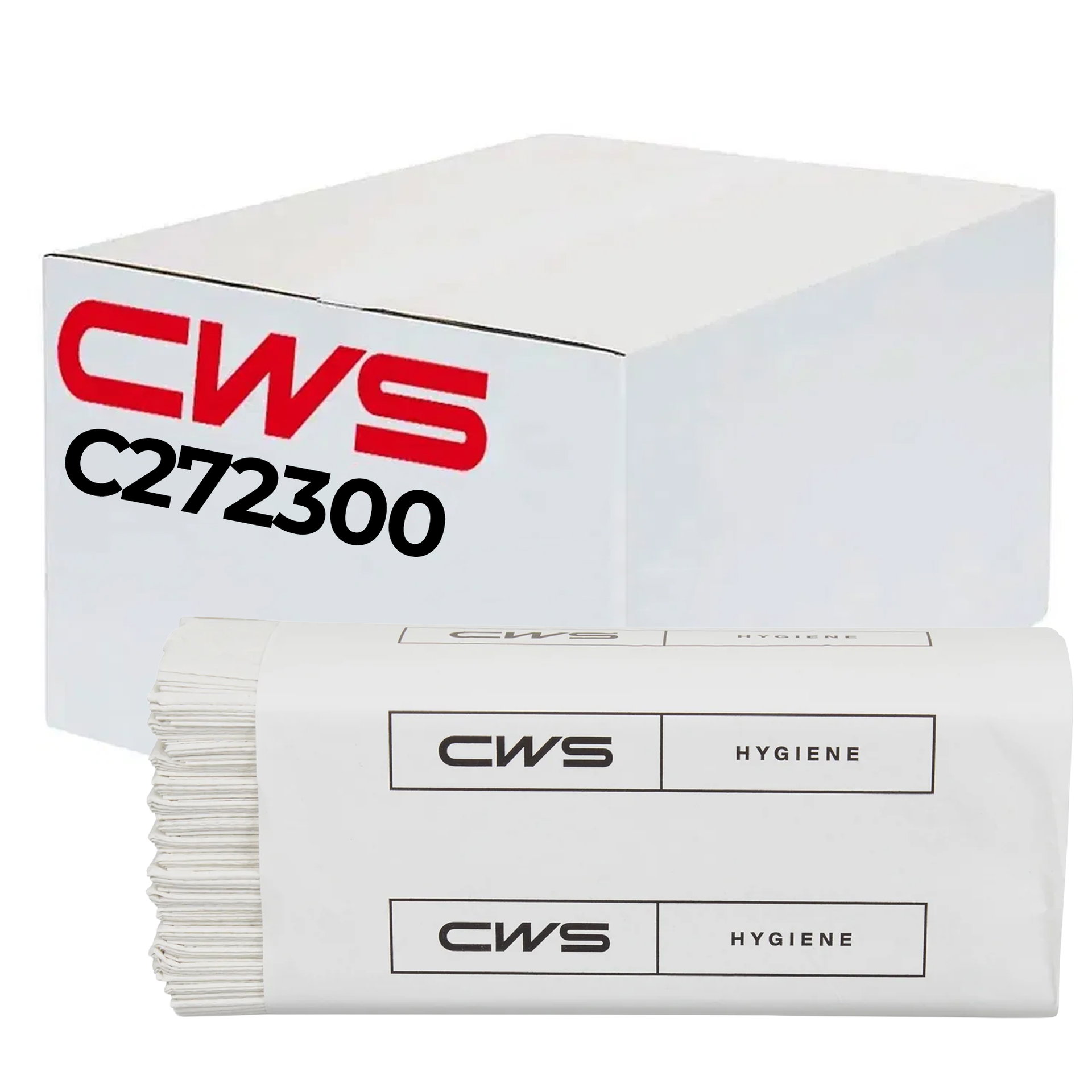 CWS 272300 C-Falz Faltpapier Frottee Extra 2-lagig hochweiss – Karton à 2’880 Blatt
