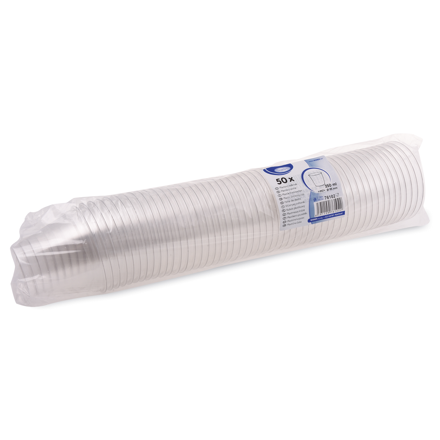 Becher (rPET) glasklar 95mm 250ml - 50 Stück