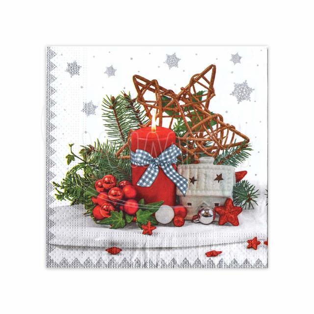 Serviette 3-lagig Weihnachten 33 x 33 cm - 20 Stück