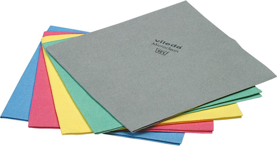 Mikrofasertücher VILEDA MICRO CLEAN PLUS, 40 x 45 cm, rot