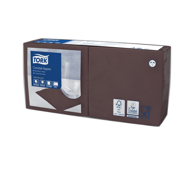 TORK-477834 Cocktailservietten Braun -