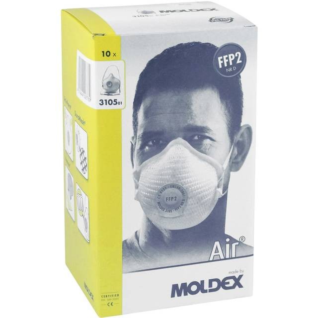 Moldex AIR 3155 Gr. S Atemschutzmaske FFP2 NR D mit Klimaventil - 10 Stück pro Box