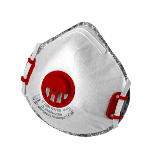 Oxyline Atemschutzmaske FFP2 CX210 V NR D mit Aktivkohlefilter - 1 Maske