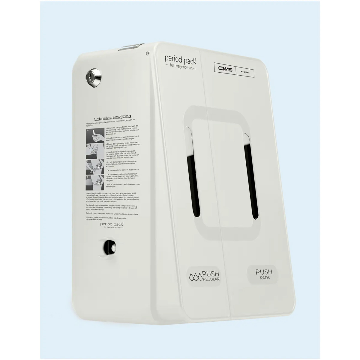 CWS Period Pack Combi Tampon- und Bindenspender Weiss