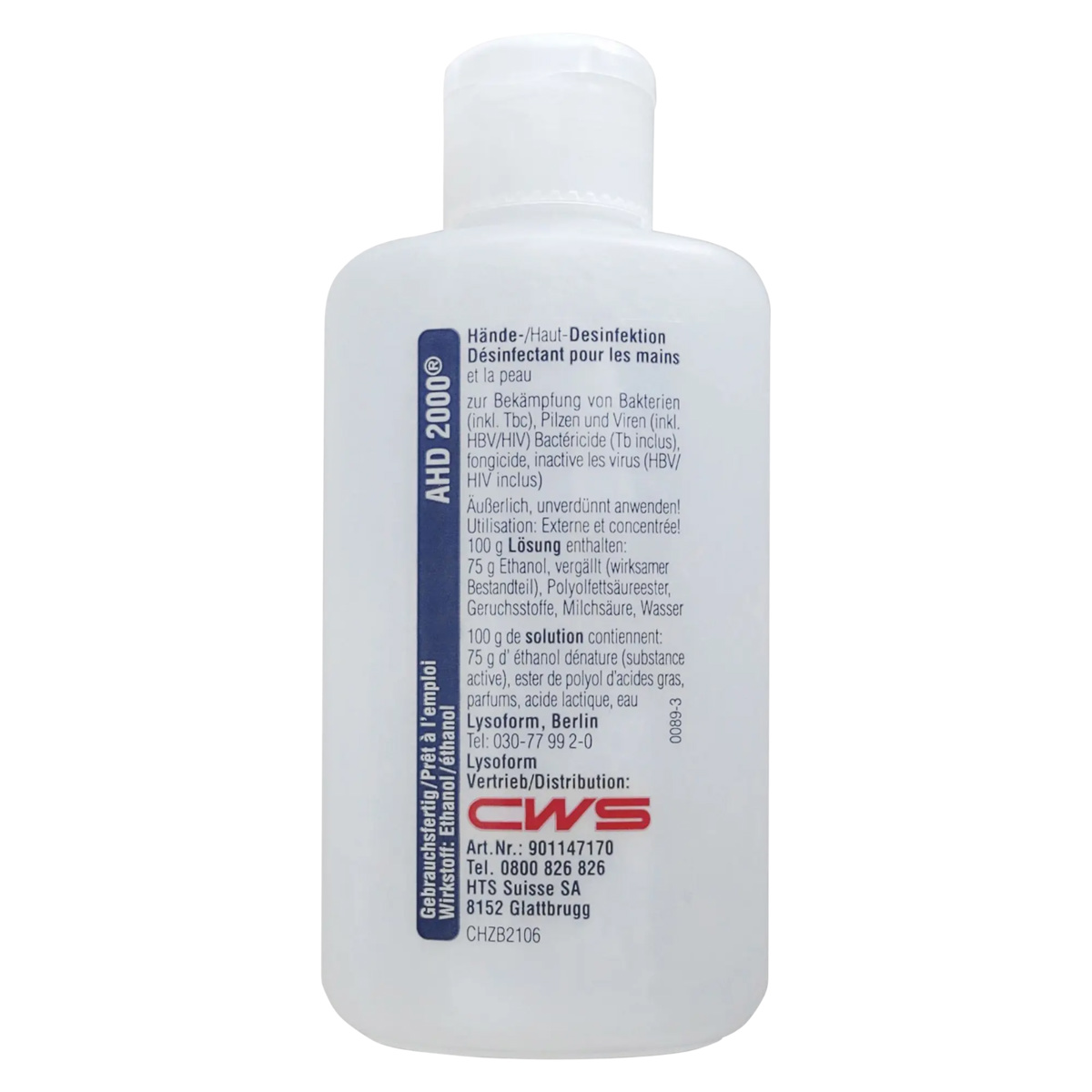 CWS Lysoform AHD2000 Desinfektionsmittel 125 ml