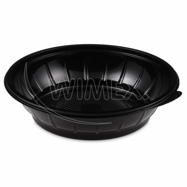 Salatschale (rPET) schwarz 230mm 1000ml - 50 Stück