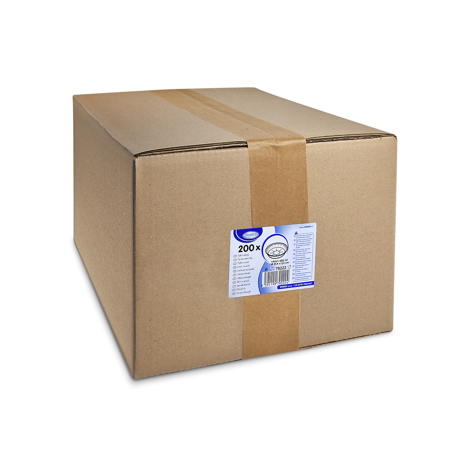 Schale (ALU) rund 214 x 23 mm 620ml - 200 Stück