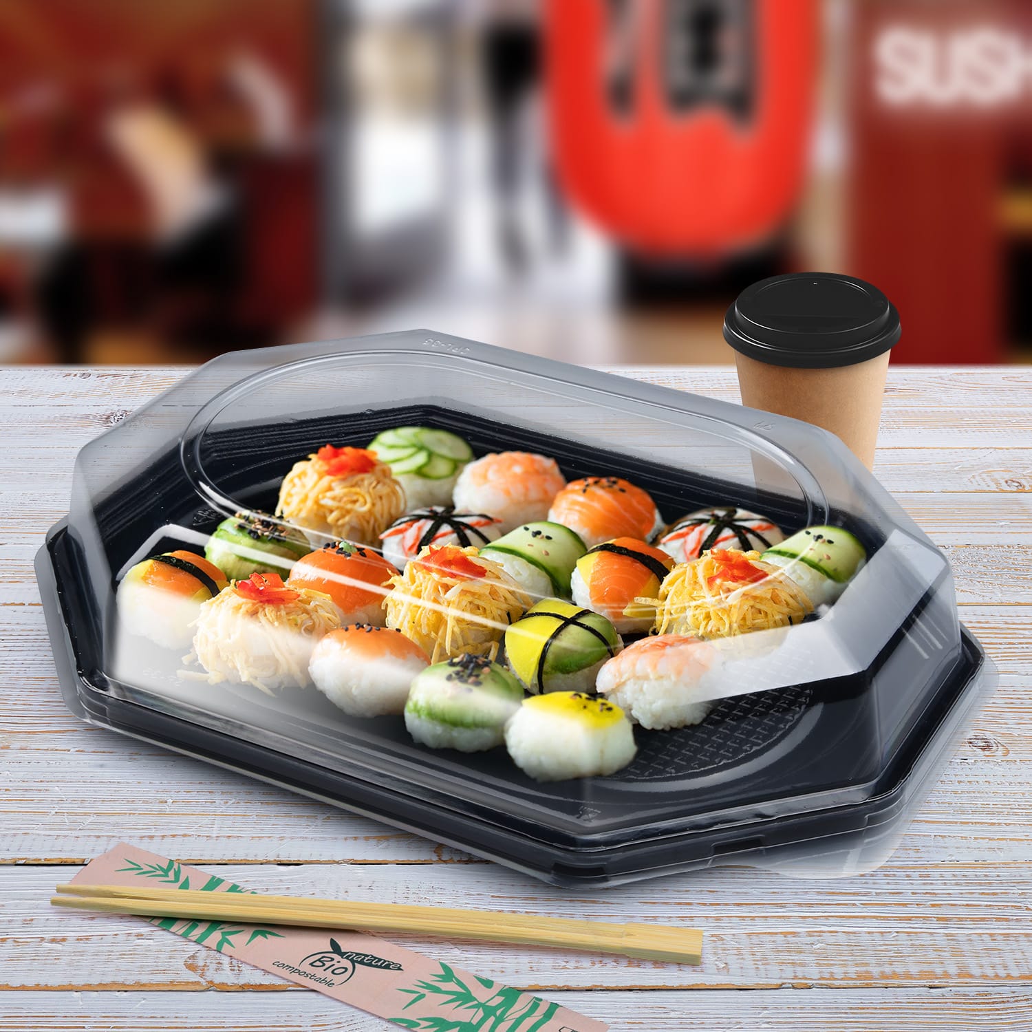 Domdeckel (rPET) klar für Catering-Platte 74935 - 10 Stück